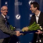 Łukasz Cieśla, laureat Nagrody Fikusa 2013 i Bogdan Wróblewski laureat Nagrody Specjalnej 2013