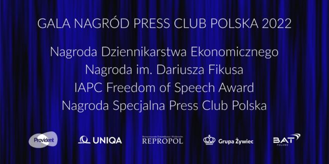 Transmisja z Gali Nagród Press Club Polska 2022